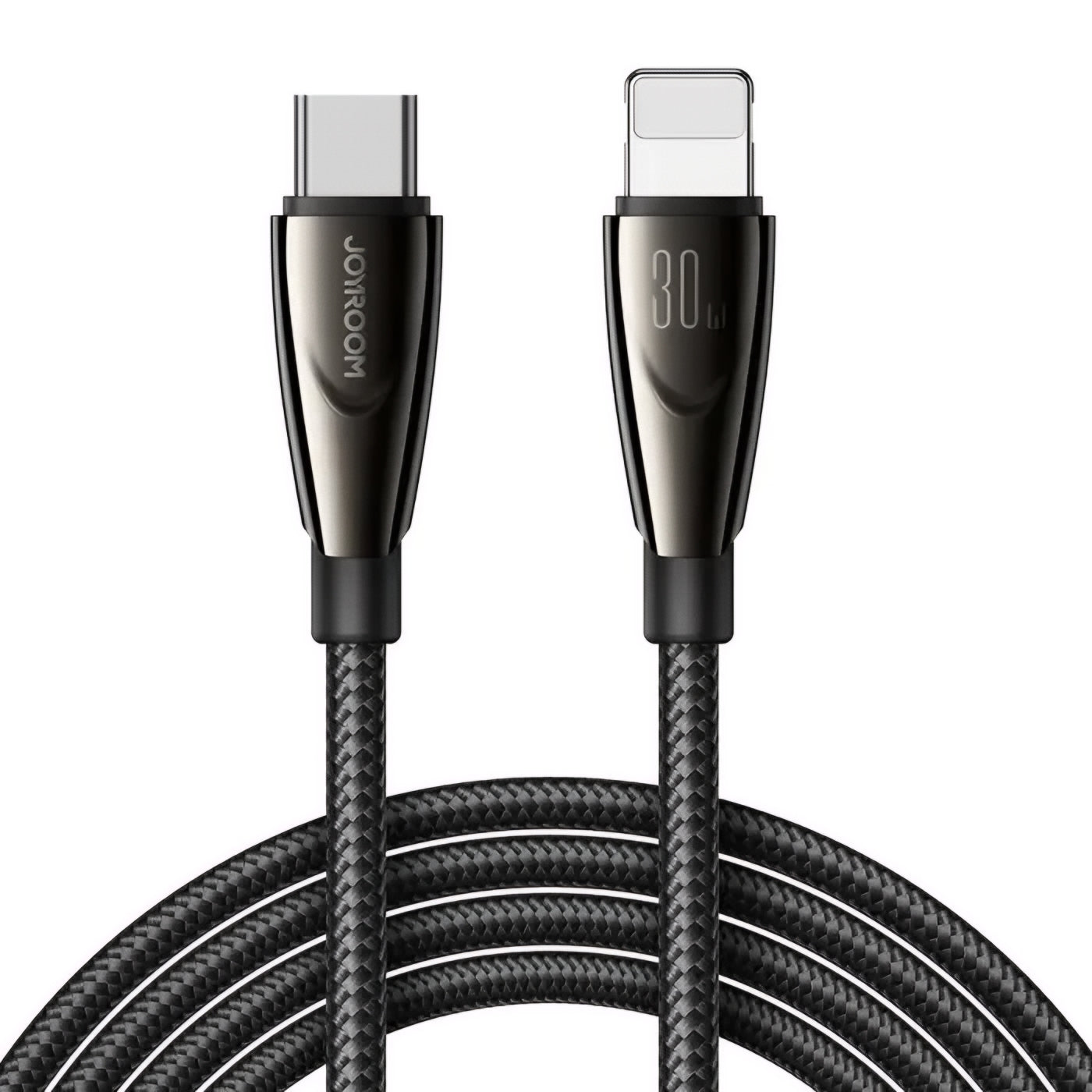 USB-C til Lightning-lade- og datakabel Joyroom S-A31, 30W, 1.2m, Svart
