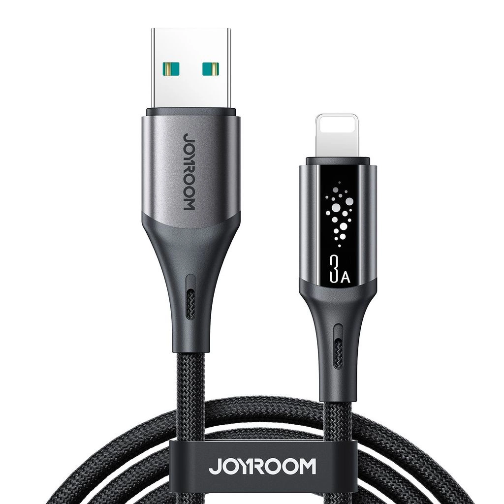 USB-A - Lightning Joyroom S-A60 StarTalk data- og ladekabel, 18W, 1.2m, Svart