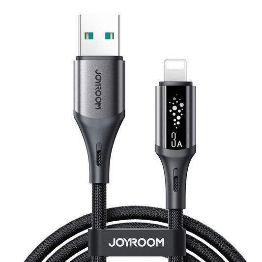 USB-A - Lightning Joyroom S-A60 StarTalk data- og ladekabel, 18W, 1.2m, Svart