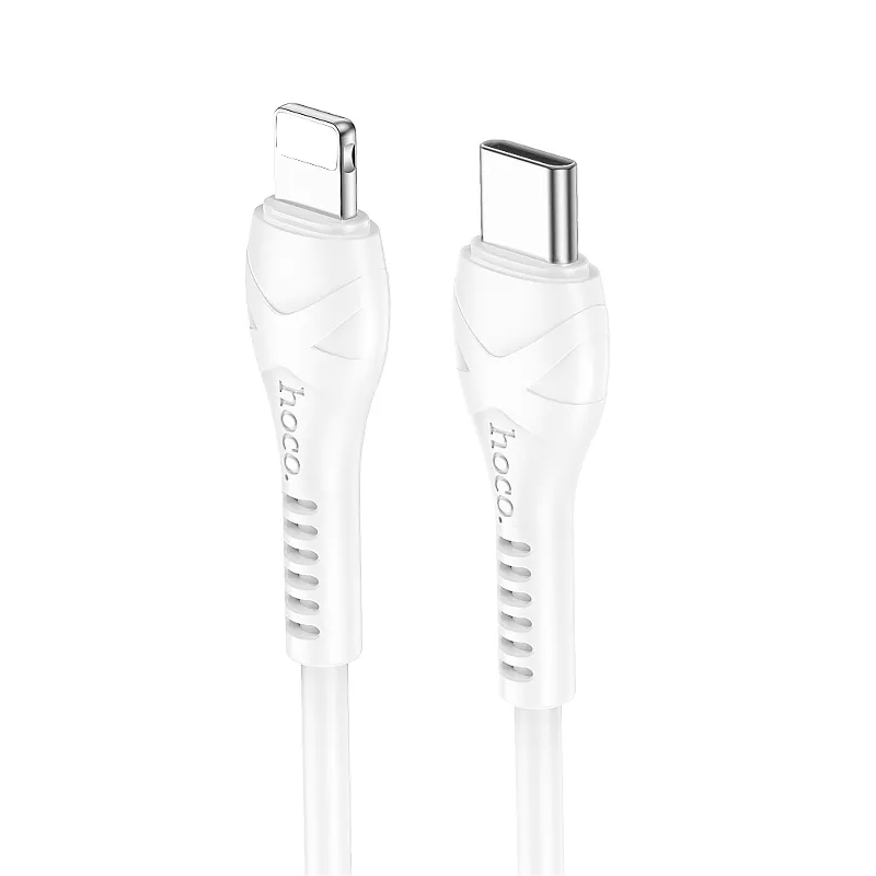 USB-C - Lightning Data- og Ladekabel HOCO X37, 27W, 1m, Hvit