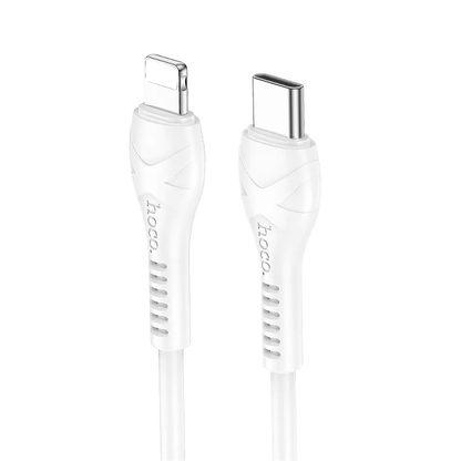 USB-C - Lightning Data- og Ladekabel HOCO X37, 27W, 1m, Hvit
