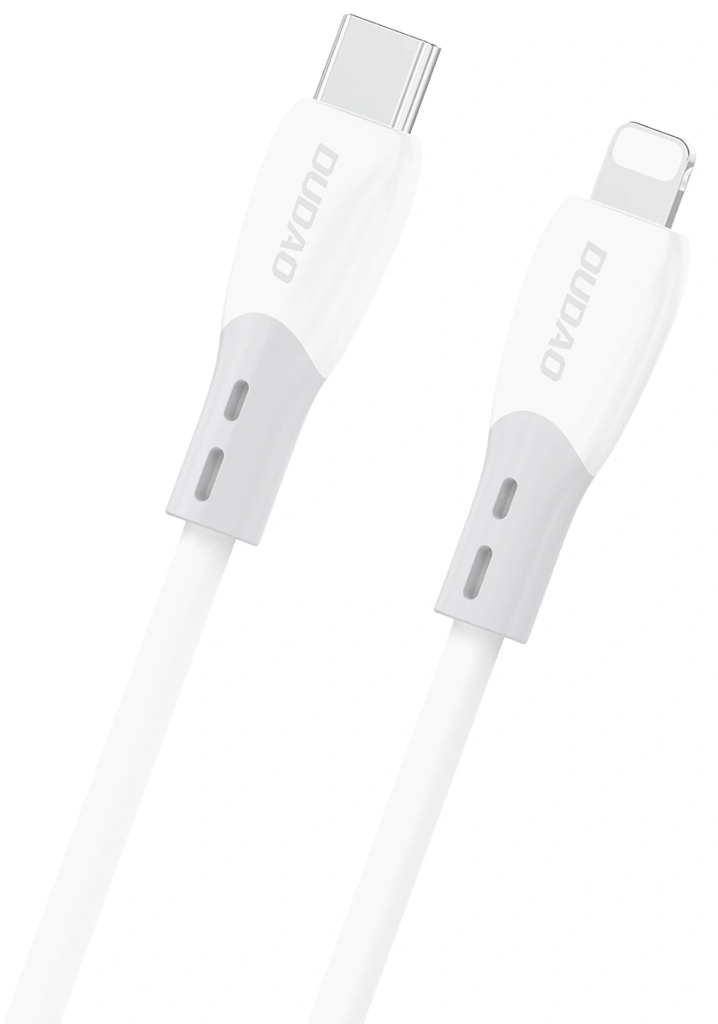 USB-C - Lightning Dudao L25SX data- og ladekabel, 30W, 1m, Hvit