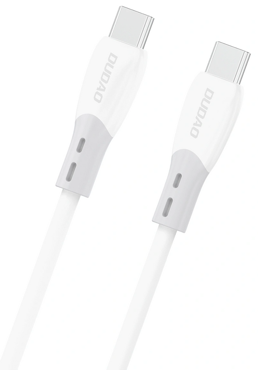 USB-C data- og ladekabel - USB-C Dudao L25SC, 60W, 1m, Hvit