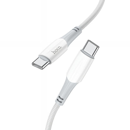 USB-C data- og ladekabel - USB-C HOCO X70, 60W, 1m, Hvit