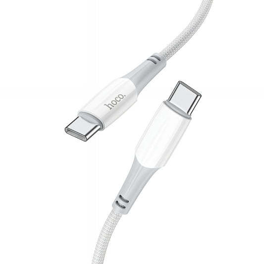 USB-C data- og ladekabel - USB-C HOCO X70, 60W, 1m, Hvit