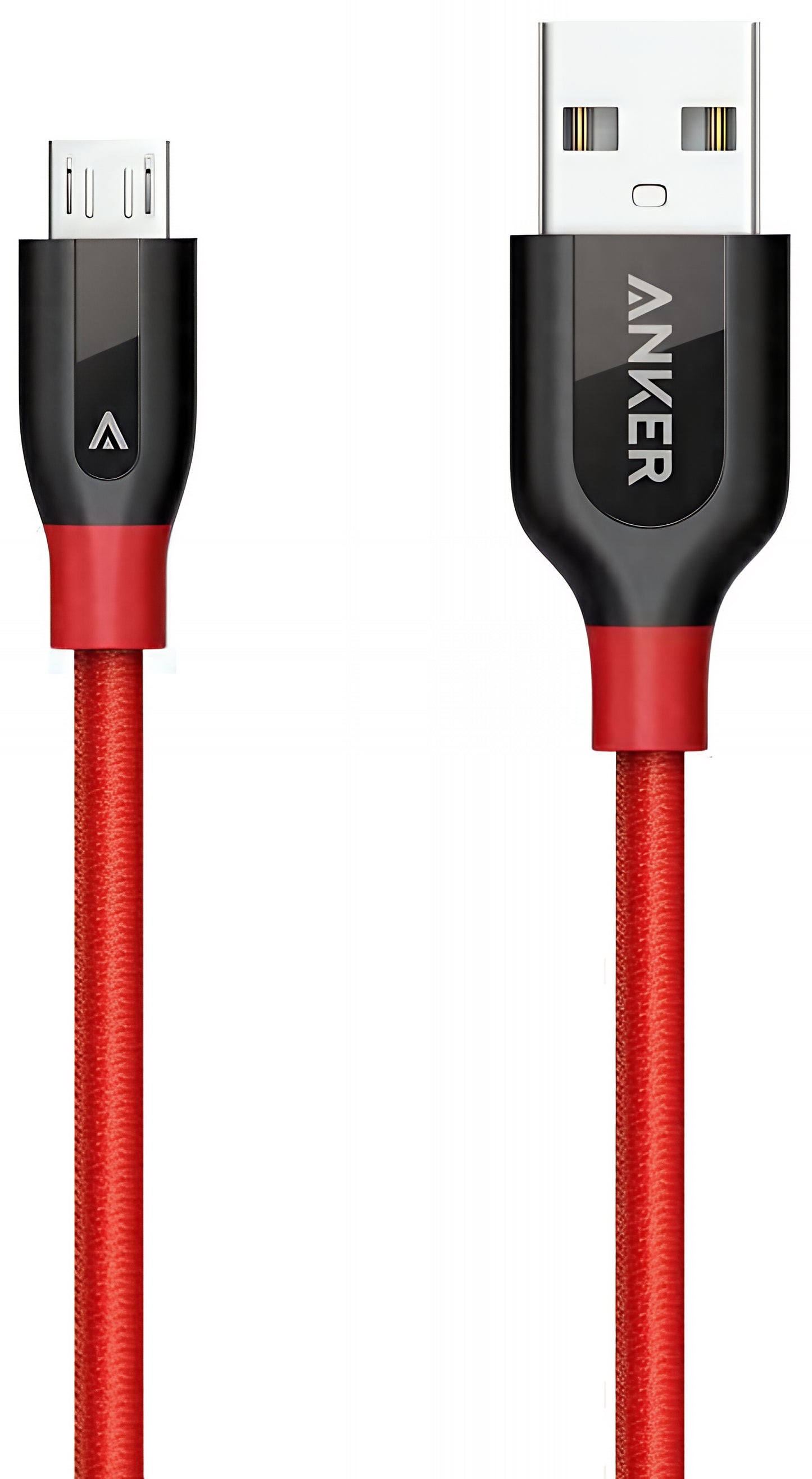 USB-A - microUSB Anker PowerLine+ data- og ladekabel, 18W, 0.91m, Rød A8142G91