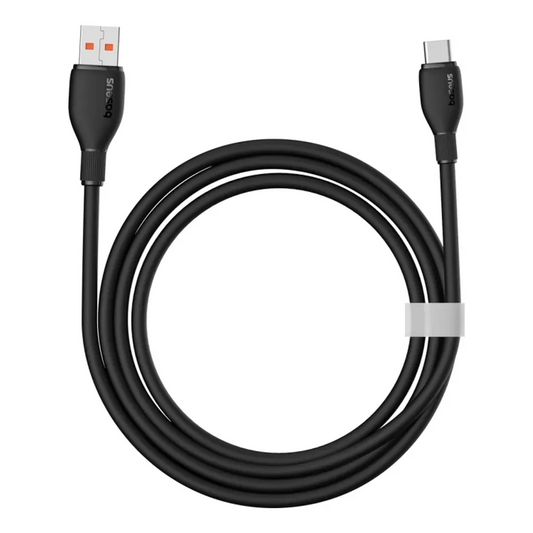 USB-A - USB-C Baseus Pudding data- og ladekabel, 100W, 1.2m, Svart P10355703111-00
