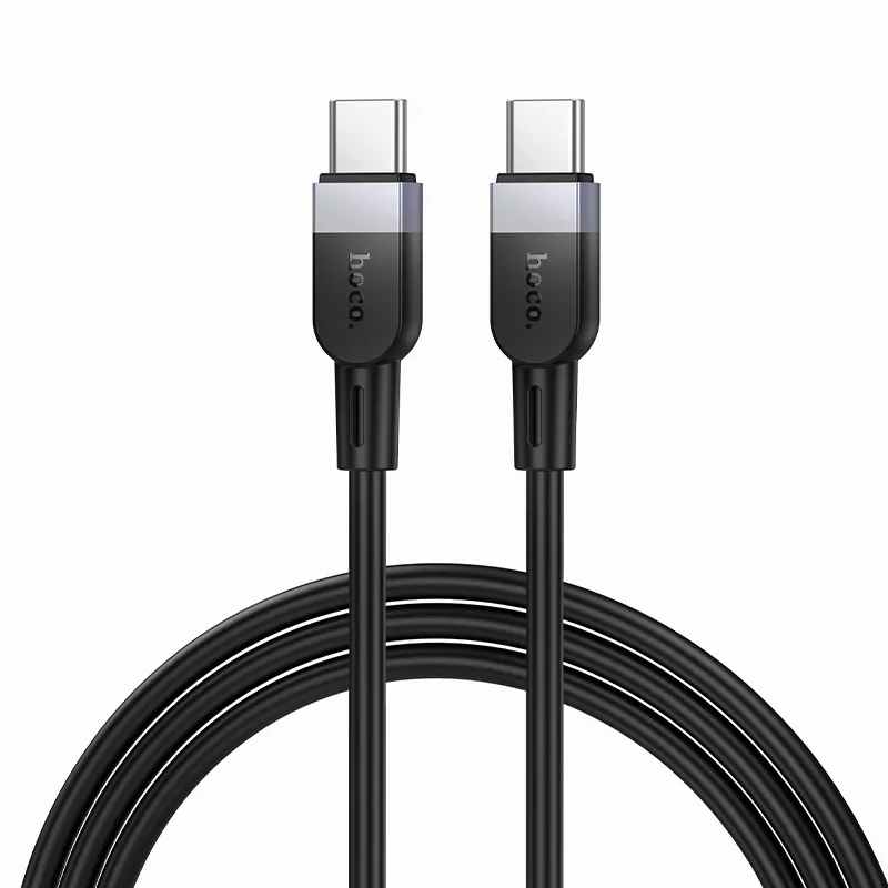 USB-C data- og ladekabel - USB-C HOCO X109, 60W, 1m, Svart