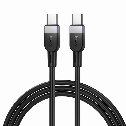 USB-C data- og ladekabel - USB-C HOCO X109, 60W, 1m, Svart