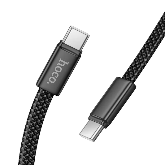 USB-C til USB-C data- og ladekabel HOCO X125, 60W, 1m, Svart