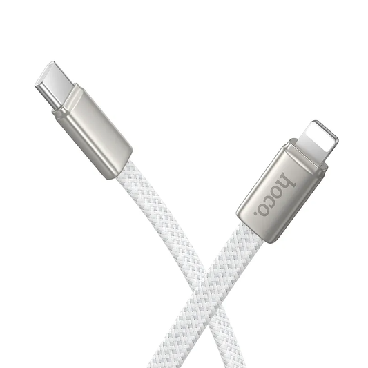 USB-C - Lightning Data- og Ladekabel HOCO X125, 30W, 1m, Hvit