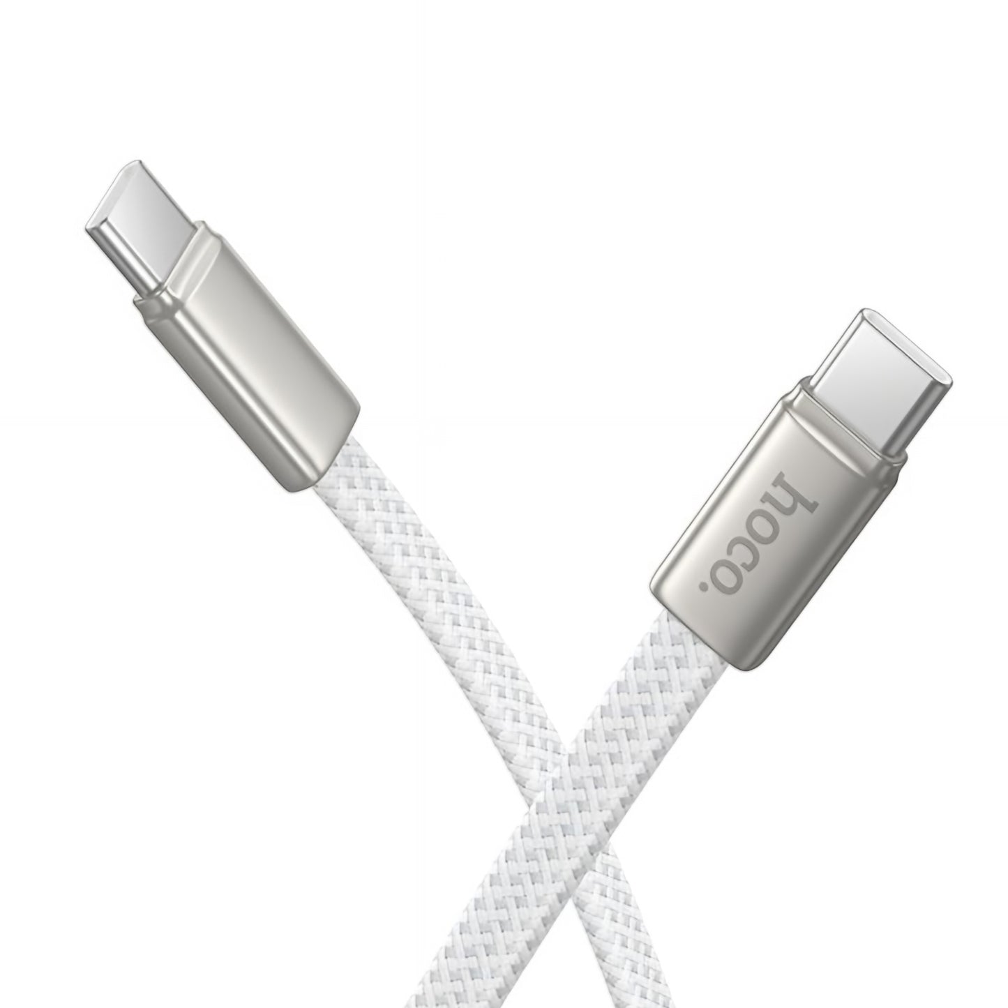 USB-C til USB-C data- og ladekabel HOCO X125, 60W, 1m, Hvit
