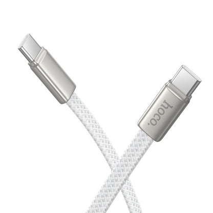 USB-C til USB-C data- og ladekabel HOCO X125, 60W, 1m, Hvit