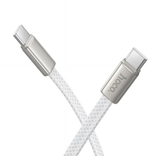 USB-C til USB-C data- og ladekabel HOCO X125, 60W, 1m, Hvit