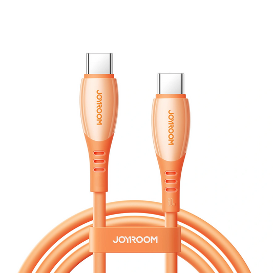 USB-C til USB-C data- og ladekabel Joyroom S-A59 Vibrant, 60W, 1.2m, Oransje