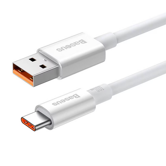 Data- og ladekabel USB-A - USB-C Baseus Superior Series, 100W, 1m, Hvit P10320102214-01