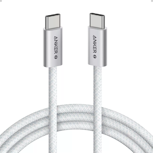 USB-C til USB-C Anker Zolo data- og ladekabel, 240W, 1.8m, Hvit A8060H22