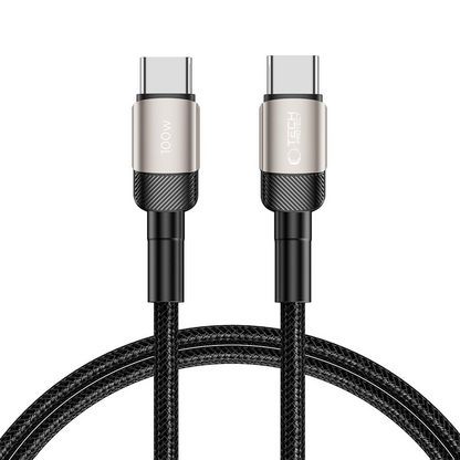 USB-C data- og ladekabel - USB-C Tech-Protect Ultraboost EVO, 100W, 1m, Sølv