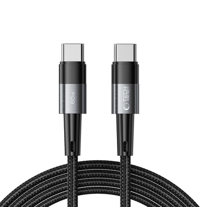 USB-C data- og ladekabel - USB-C Tech-Protect Ultraboost, 60W, 2m, Grå
