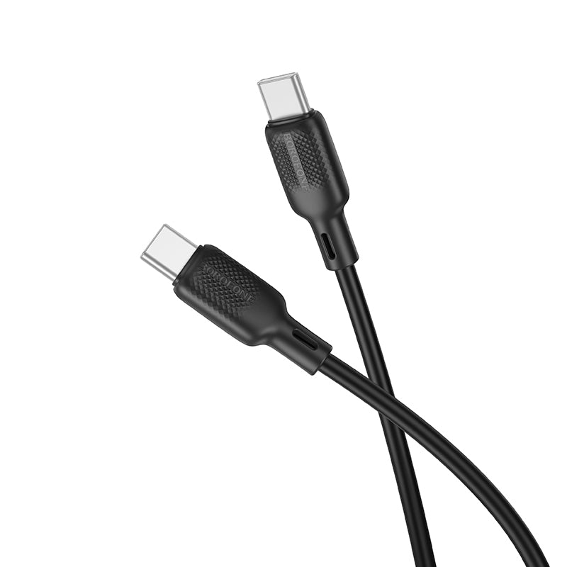USB-C til USB-C data- og ladekabel Borofone BX113 Lenny, 60W, 1m, svart