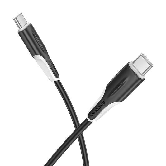 USB-C Data- og Ladekabel - USB-C Borofone BX119 New, 60W, 1m, Svart