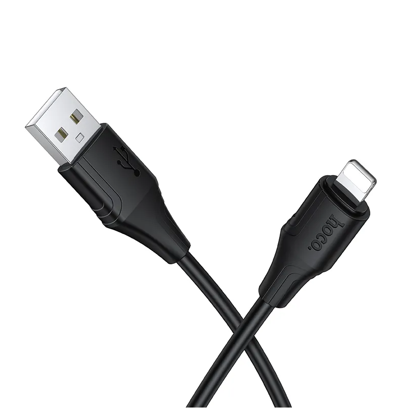 USB-A til Lightning data- og ladekabel HOCO X124, 18W, 1m, svart