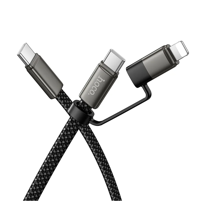 USB-C til Lightning / USB-C data- og ladekabel HOCO X125, 60W, 1m, svart