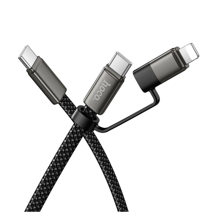 USB-C til Lightning / USB-C data- og ladekabel HOCO X125, 60W, 1m, svart