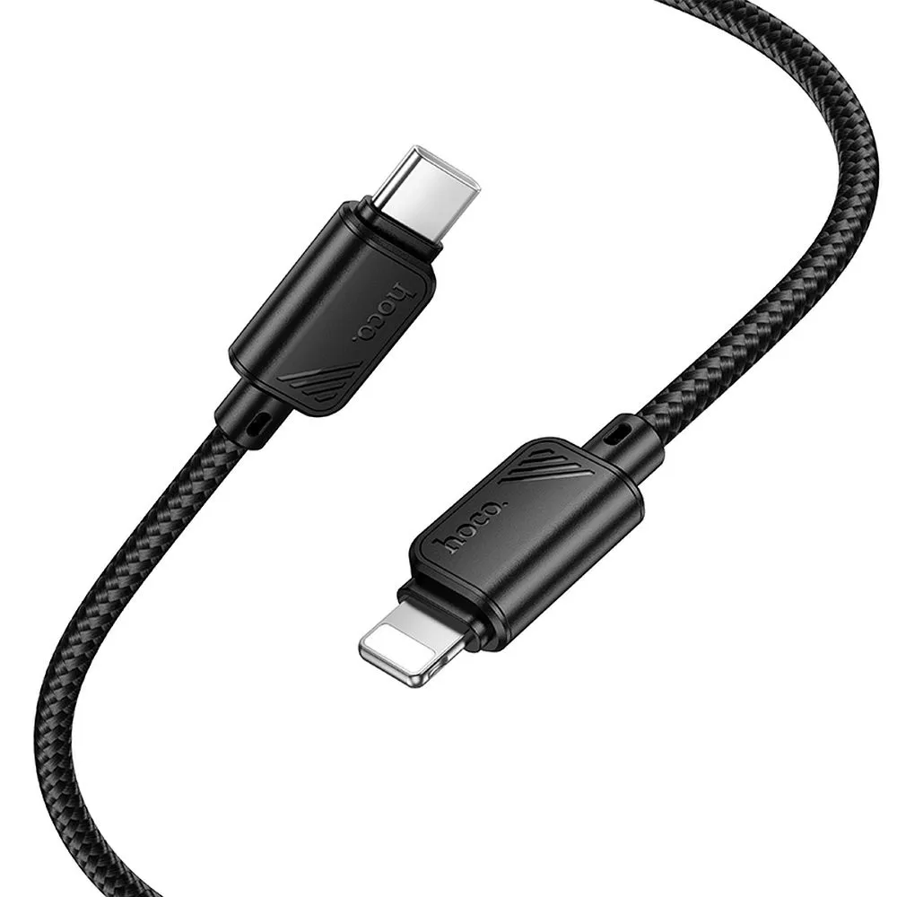 USB-C til Lightning data- og ladekabel HOCO X113, 27W, 1m, svart