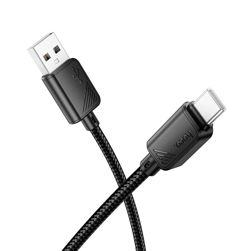 USB-A til USB-C datakabel og ladekabel HOCO X113, 18W, 1m, svart