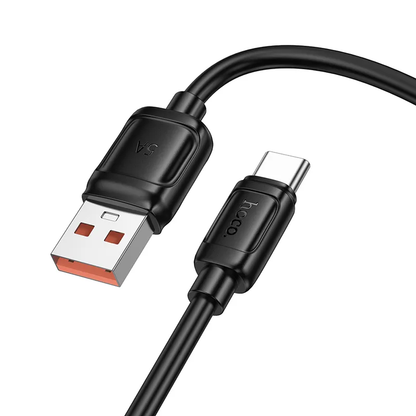 USB-A til USB-C datakabel og ladekabel HOCO X115, 100W, 1m, svart