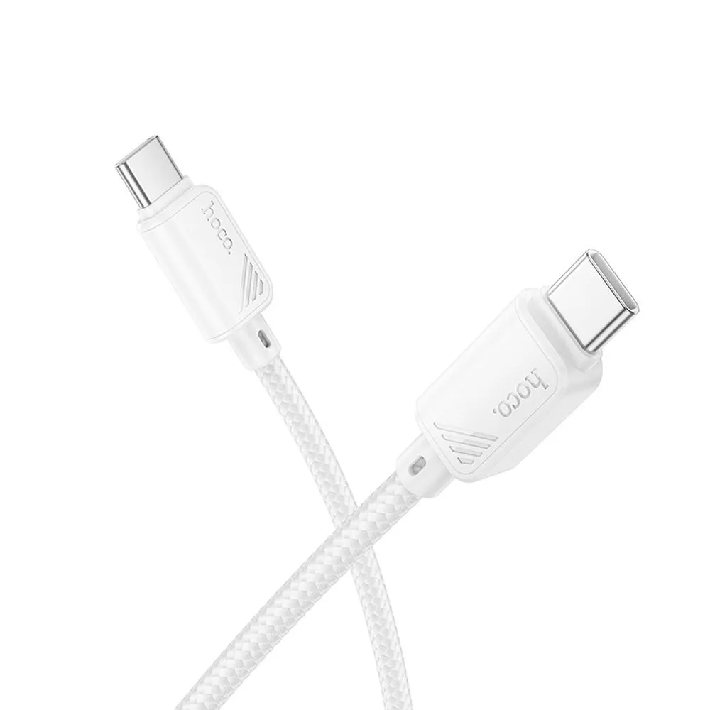 USB-C Data- og ladekabel - USB-C HOCO X113, 60W, 1m, Hvit