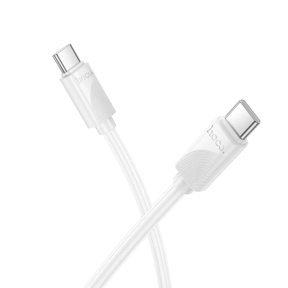 USB-C Data- og ladekabel - USB-C HOCO X114, 60W, 1m, Hvit
