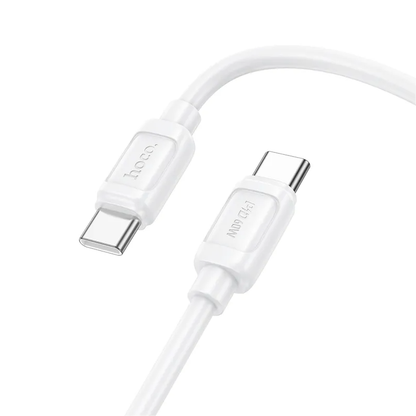 USB-C Data- og ladekabel - USB-C HOCO X115, 240W, 1m, Hvit