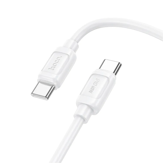 USB-C Data- og ladekabel - USB-C HOCO X115, 240W, 1m, Hvit