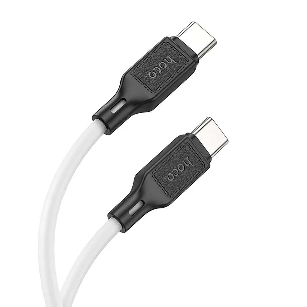 USB-C Data- og ladekabel - USB-C HOCO X90, 60W, 1m, Hvit