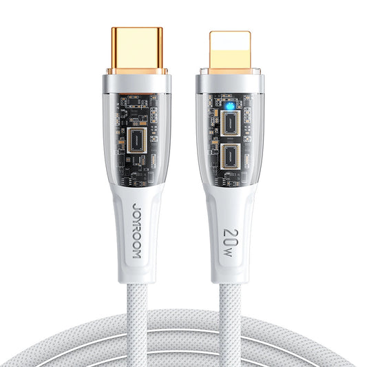 USB-C til Lightning data- og ladekabel Joyroom S-CL020A3, 20W, 1,2m, hvit