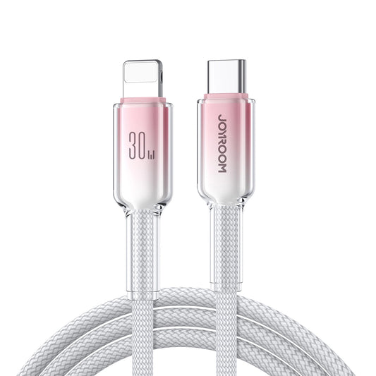 USB-C til Lightning data- og ladekabel Joyroom S-A42, 30W, 1,2m, hvit