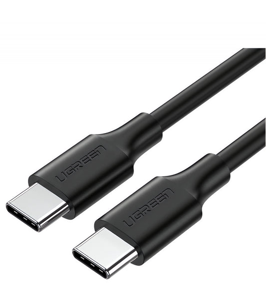 USB-C Data- og ladekabel - USB-C UGREEN US286, 60W, 0,5m, Svart
