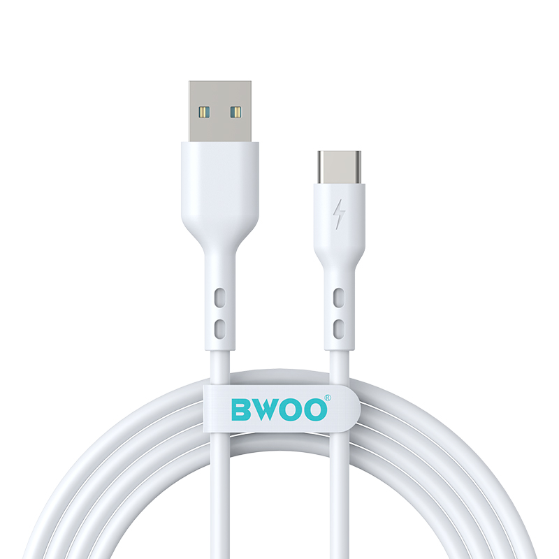 USB-A til USB-C data- og ladekabel BWOO BO-X172C-2M, 15W, 2m, hvit