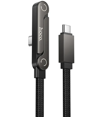 USB-C Data- og ladekabel - USB-C HOCO U150 Exquisite, 60W, 1,2m, Svart