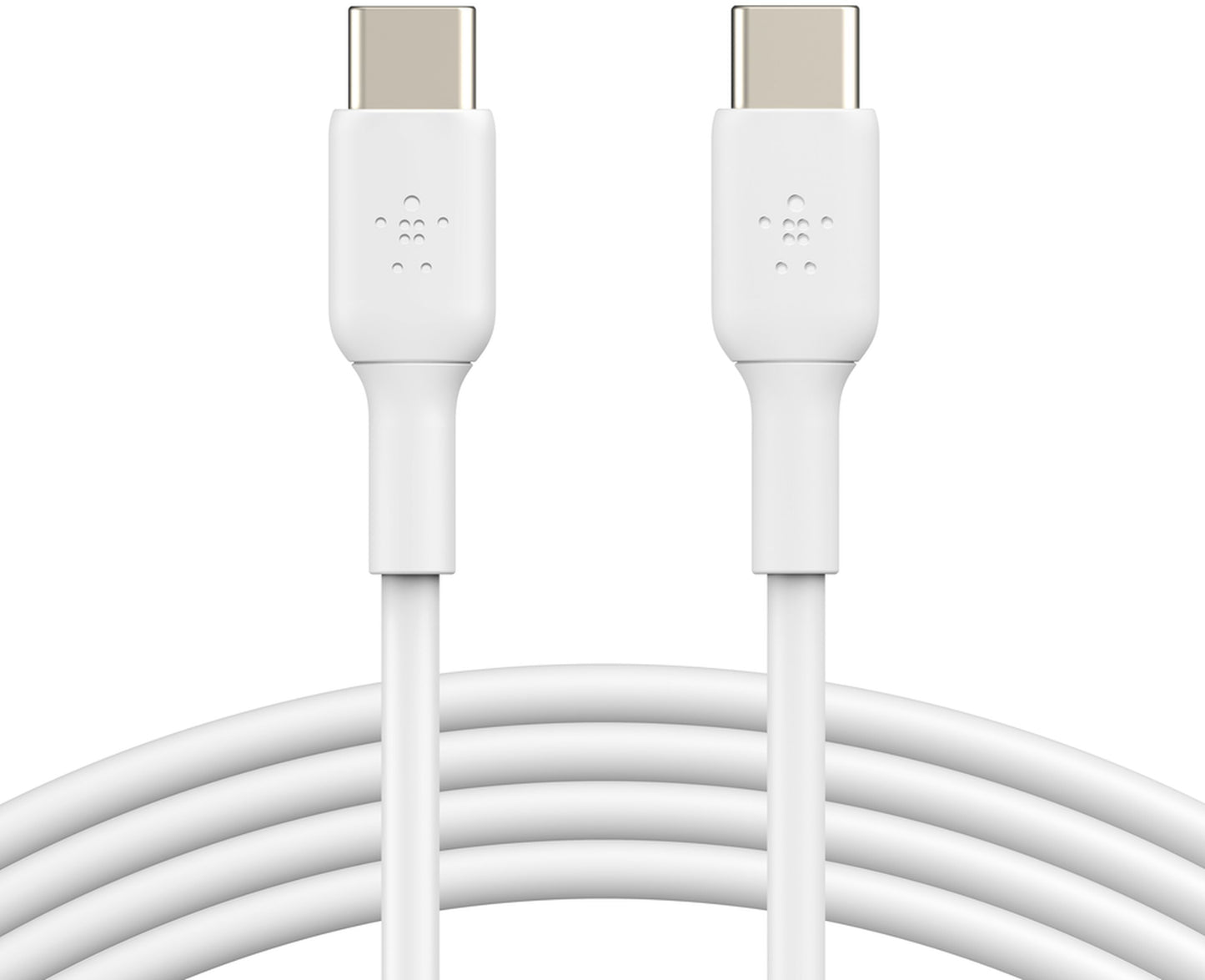 USB-C Data- og ladekabel - USB-C Belkin BoostCharge, 60W, 1m, hvit CAB003bt1MWH