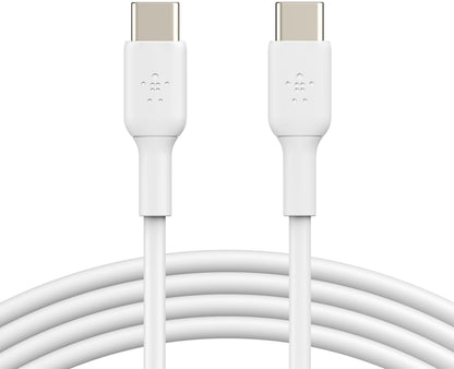 USB-C Data- og ladekabel - USB-C Belkin BoostCharge, 60W, 1m, hvit CAB003bt1MWH