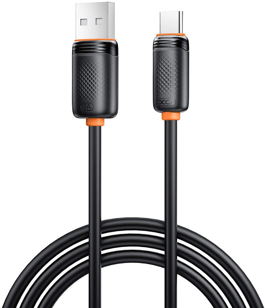 USB-A til USB-C data- og ladekabel XO Design NB302, 18W, 1m, svart