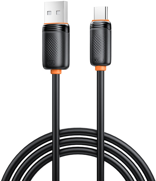 USB-A til USB-C data- og ladekabel XO Design NB302, 18W, 1m, svart