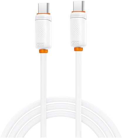 USB-C Data- og ladekabel - USB-C XO Design NB-Q302B, 60W, 1m, Hvit