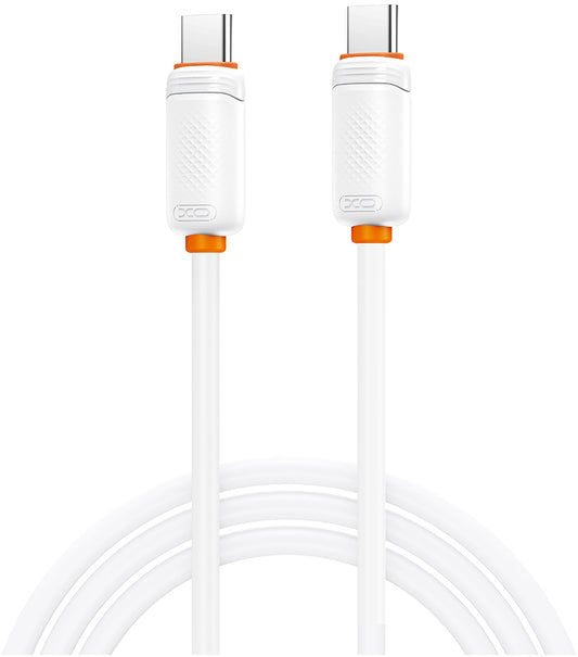 USB-C Data- og ladekabel - USB-C XO Design NB-Q302B, 60W, 1m, Hvit
