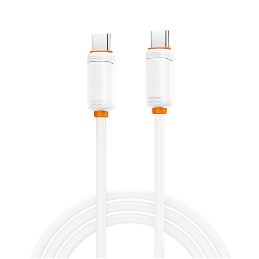 USB-C til USB-C datakabel og ladekabel XO Design NB-Q298, 240W, 1m, hvit