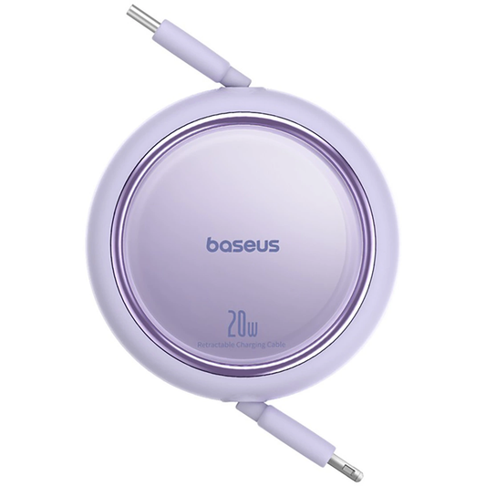 USB-C til Lightning data- og ladekabel Baseus Free2Pull Mini uttrekkbar, 20W, lilla P10364501511-00