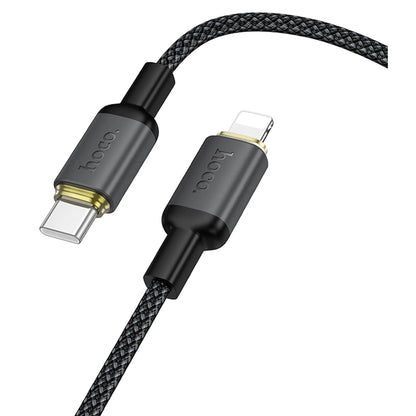 USB-A til Lightning data- og ladekabel HOCO X128 Benefit, 12W, 1m, svart